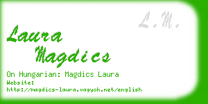 laura magdics business card